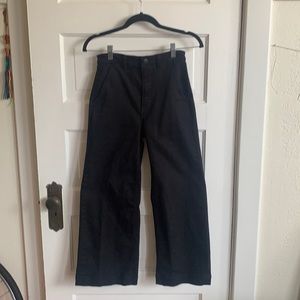 Black Everlane Wide Leg Crop